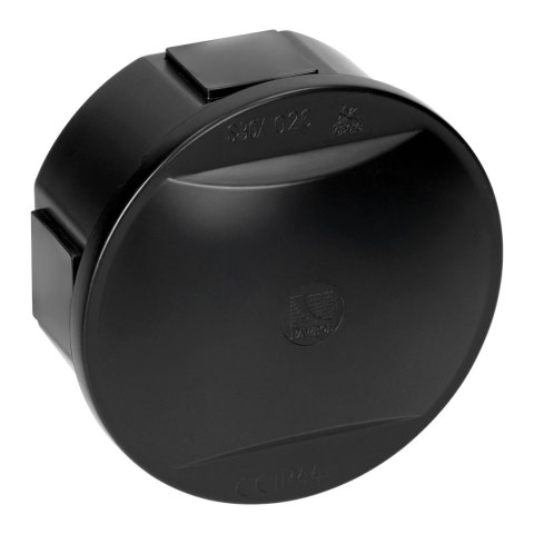 Puszka hermetyczna 80x40, 4 dławiki, odporna na UV, czarna, IP44 Orno