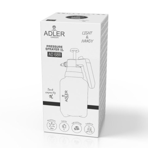 AD 6811 Opryskiwacz ciśnieniowy ręczny | 1 litr ADLER