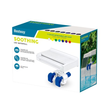 Fontanna LED Do Basenu 7 kolorów 8 Trybów IP67 Bestway 58619 BESTWAY