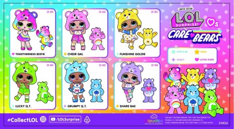 Lalka l.o.l. surprise loves care bears tots mix MGA