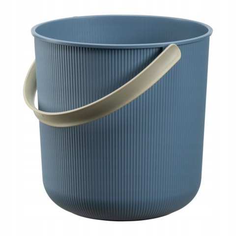 Wiadro z rączką Akita Plast Team, Kolor niebieski, Pojemność 10L, Średnica 24cm, Pokrywa sprzedawana oddzielnie, Materiał z recy PLAST TEAM