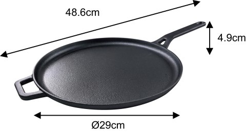 Żeliwna patelnia do naleśników, śr.29cm, kinghoff, kh-1895 KINGHoff
