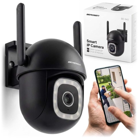 Zewnętrzna kamera WiFi obrotowa IP obrotowa 5MP Berdsen BD-943