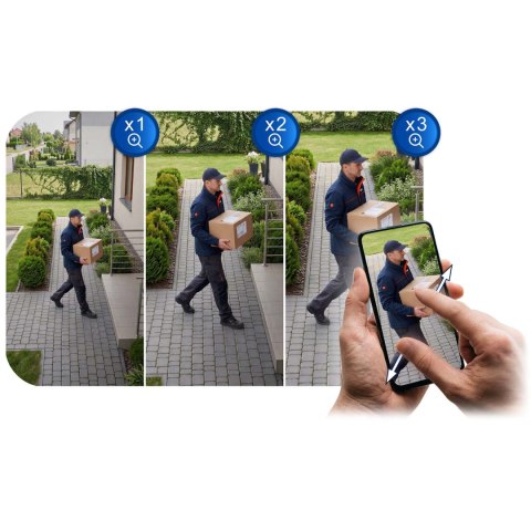 Zewnętrzna kamera WiFi obrotowa IP obrotowa 5MP Berdsen BD-943