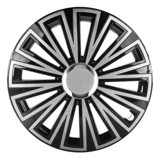 Kołpak sunset 15" czarno-srebrny LEOPLAST