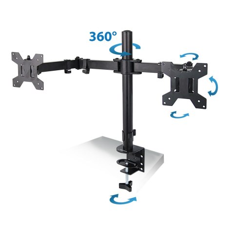 ERW018 Esperanza uchwyt biurkowy do 2 monitorów 10?-27" sylen Esperanza
