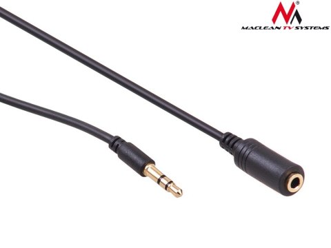 MCTV-819 42203 Przewód jack 3.5mm wtyk-gniazdo 2m czarny Maclean