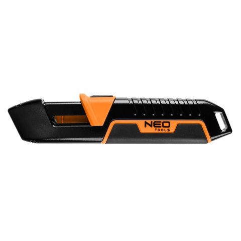 Nóż z ostrzem trapezowym, bezpieczny NEO TOOLS