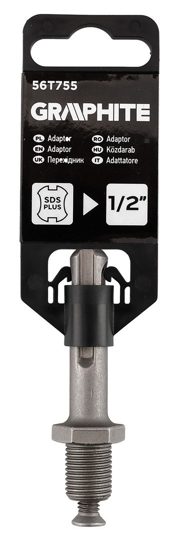 Adapter z SDS Plus na trzpień 1/2'' GRAPHITE