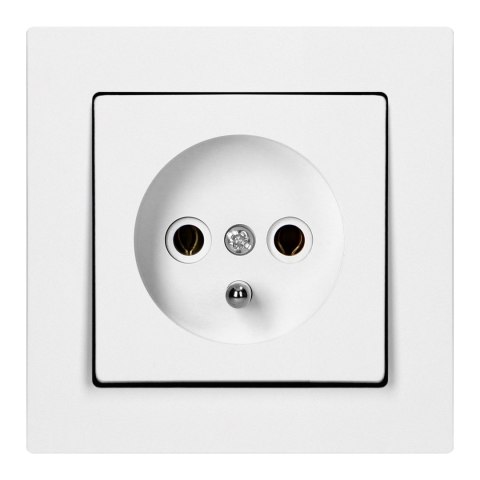Gniazdo pojedyncze n/t 2P+Z Malta, 16 A, 250 V, NT-16M, biały Orno