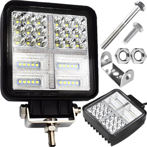 Lampa robocza halogen led 177w szperacz naświetlacz wodoodporna 38 diod RTO