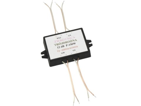 0633# Zwrotnica głośnikowa trójdrożna 150w w obudowie Blow