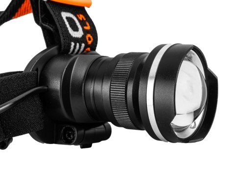 Latarka czołowa bateryjna 400 lm, zoom, CREE R5, 3 x AAA NEO TOOLS