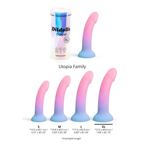 Dildo silikonowe Love to Love Dildolls Utopia XL 21 cm