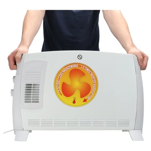 Grzejnik konwektorowy 2000w super turbo Dedra