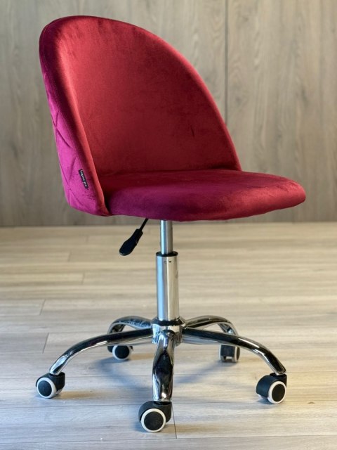 Lugano Krzesło obrotowe GLORIA OFFICE WINE VELVET