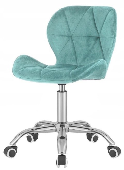 Lugano Krzesło obrotowe VASTO OFFICE VELVET LIGHT BLUE