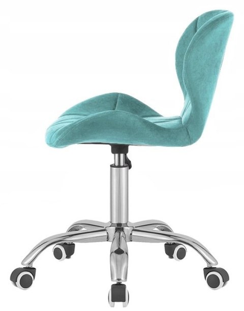 Lugano Krzesło obrotowe VASTO OFFICE VELVET LIGHT BLUE