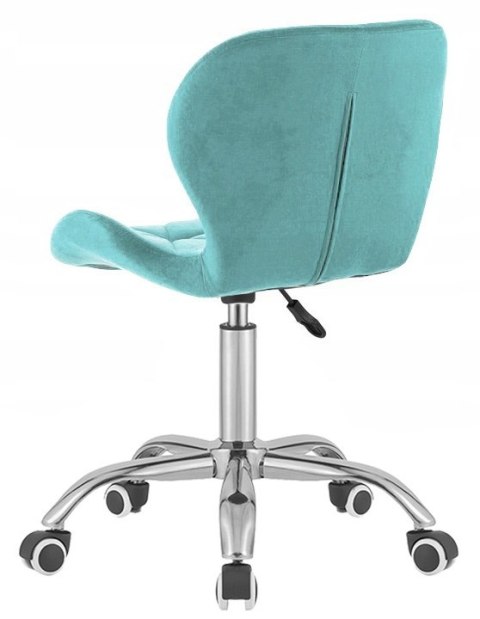 Lugano Krzesło obrotowe VASTO OFFICE VELVET LIGHT BLUE