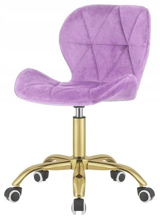 Lugano Krzesło obrotowe VASTO OFFICE VELVET VIOLET GOLD