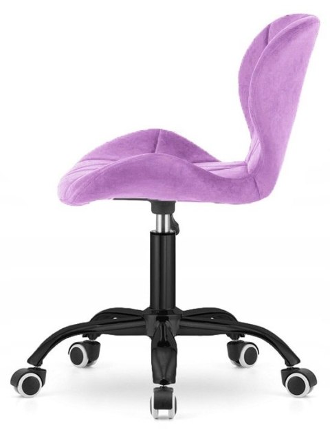 Lugano Krzesło obrotowe VASTO OFFICE VELVET VIOLET SMOKE