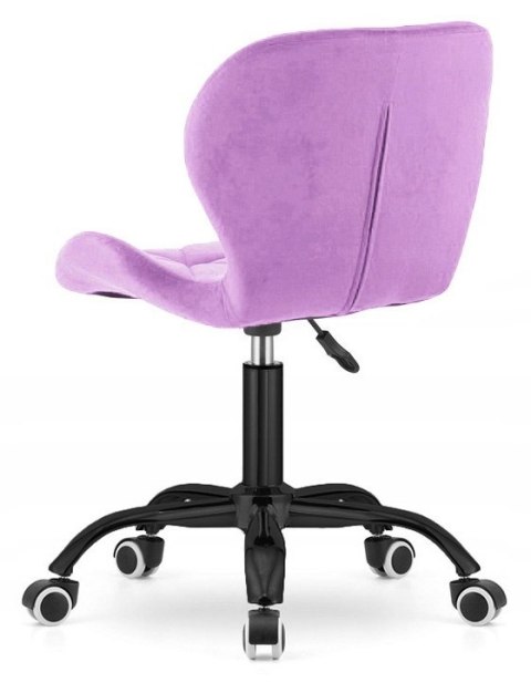 Lugano Krzesło obrotowe VASTO OFFICE VELVET VIOLET SMOKE