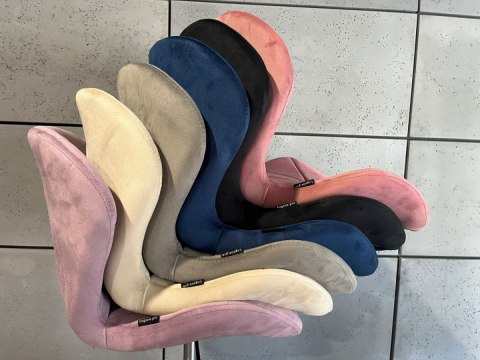 Lugano Krzesło obrotowe VASTO OFFICE VELVET VIOLET SMOKE