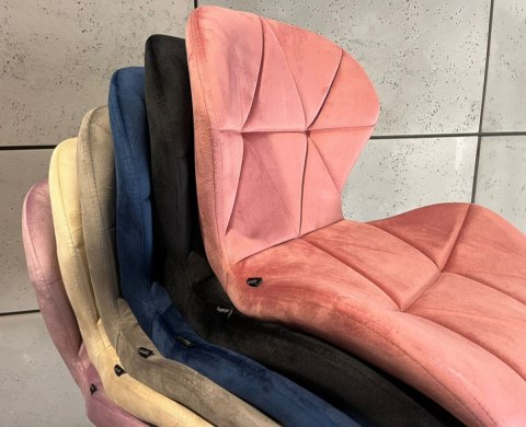 Lugano Krzesło obrotowe VASTO OFFICE VELVET VIOLET SMOKE