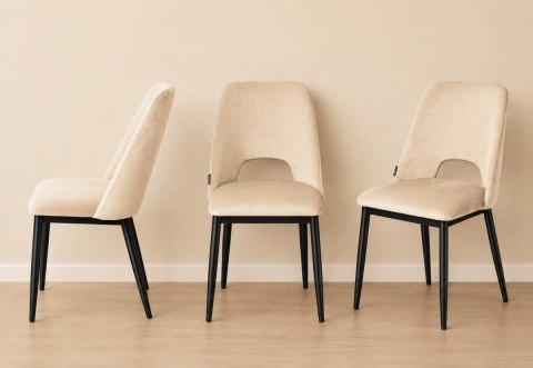 Lugano Krzesło tapicerowane GOTI CREAM VELVET