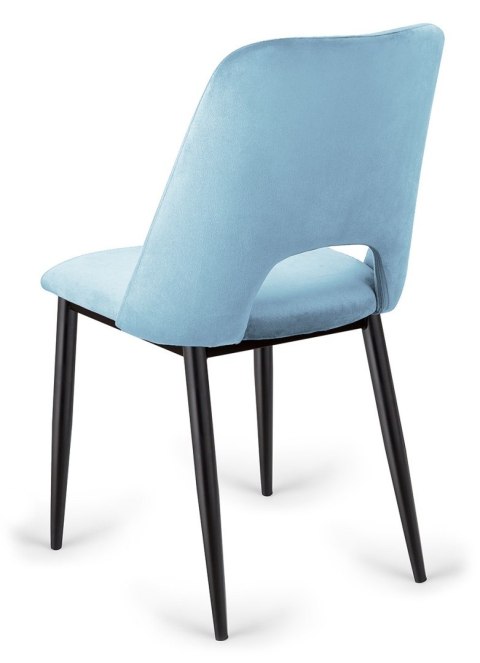 Lugano Krzesło tapicerowane GOTI LIGHT BLUE VELVET