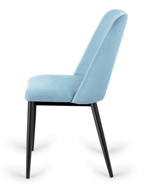 Lugano Krzesło tapicerowane GOTI LIGHT BLUE VELVET
