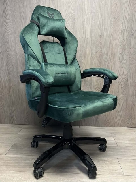 Prototype Fotel obrotowy do biurka TITAN GREEN ALCANTARA BASIC
