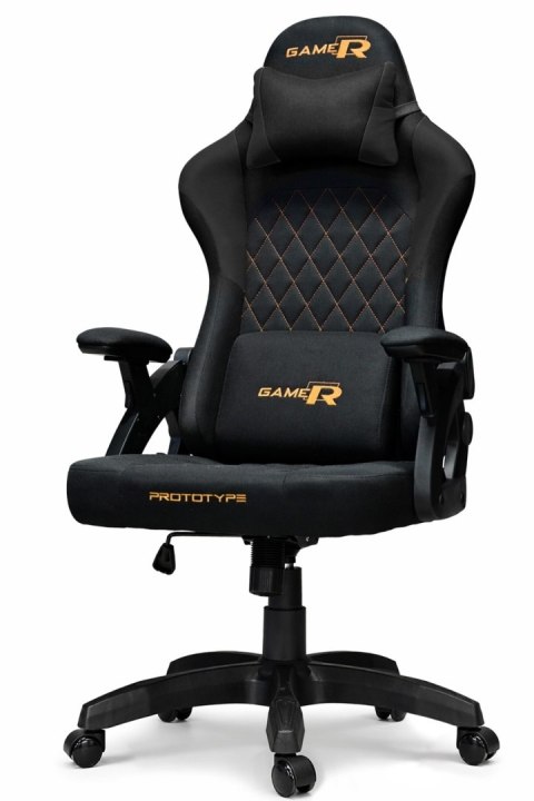 Prototype Fotel obrotowy gamingowy DESMO XL BLACK FABRIC