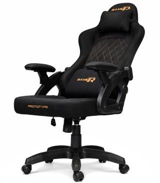 Prototype Fotel obrotowy gamingowy DESMO XL BLACK FABRIC