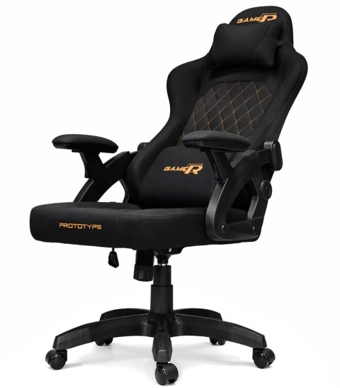 Prototype Fotel obrotowy gamingowy DESMO XL BLACK FABRIC