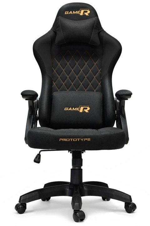 Prototype Fotel obrotowy gamingowy DESMO XL BLACK FABRIC
