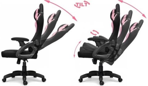 Prototype Fotel obrotowy gamingowy DESMO XL PINK FABRIC
