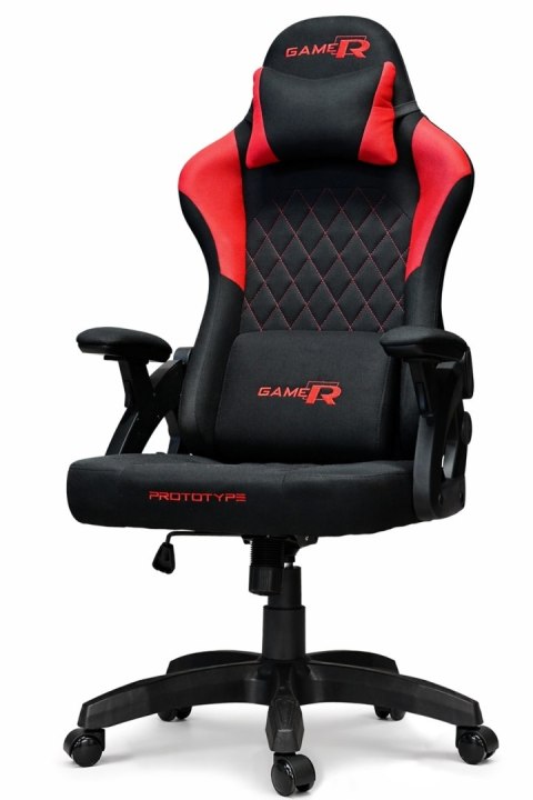 Prototype Fotel obrotowy gamingowy DESMO XL RED FABRIC