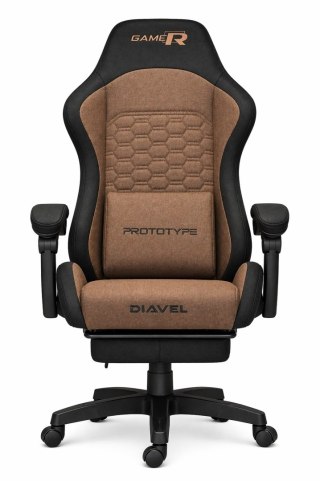 Prototype Fotel obrotowy gamingowy DIAVEL PRO FABRIC BROWN XL