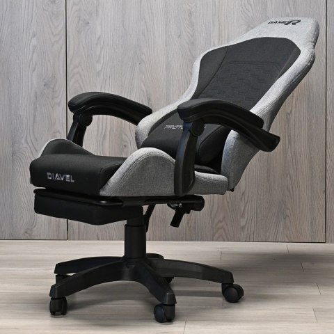Prototype Fotel obrotowy gamingowy DIAVEL PRO FABRIC FULL GREY XL
