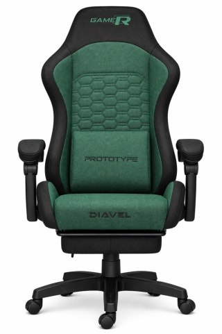 Prototype Fotel obrotowy gamingowy DIAVEL PRO FABRIC GREEN XL