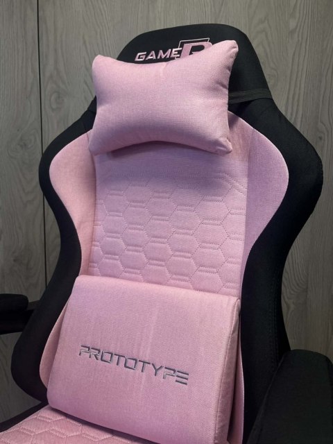 Prototype Fotel obrotowy gamingowy DIAVEL PRO FABRIC PINK XL