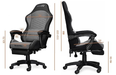 Prototype Fotel obrotowy gamingowy DIAVEL PRO FABRIC PINK XL