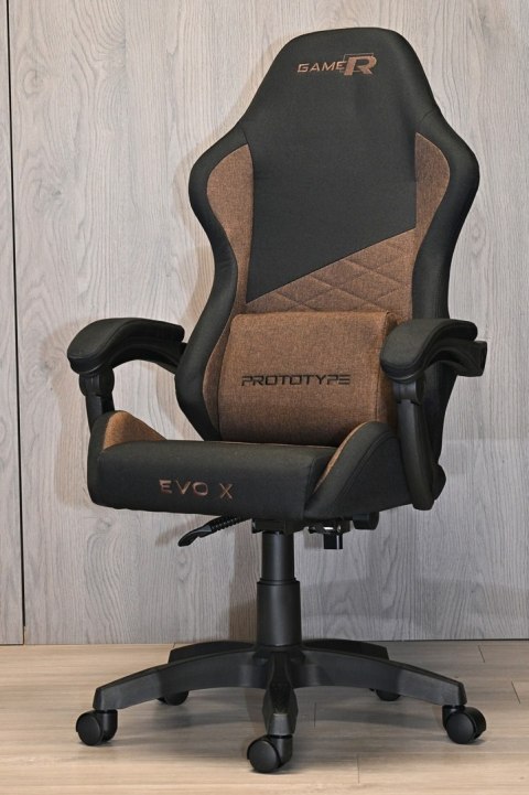 Prototype Fotel obrotowy gamingowy EVO FABRIC BROWN XL