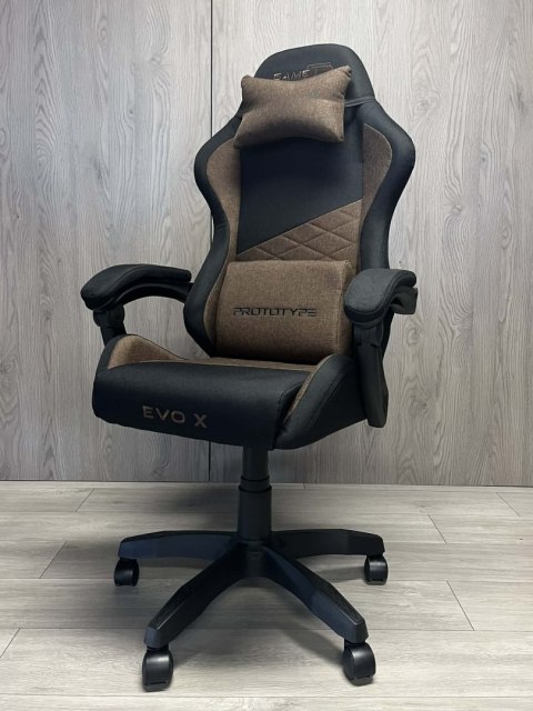 Prototype Fotel obrotowy gamingowy EVO FABRIC BROWN XL