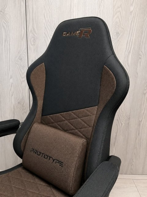 Prototype Fotel obrotowy gamingowy EVO FABRIC BROWN XL