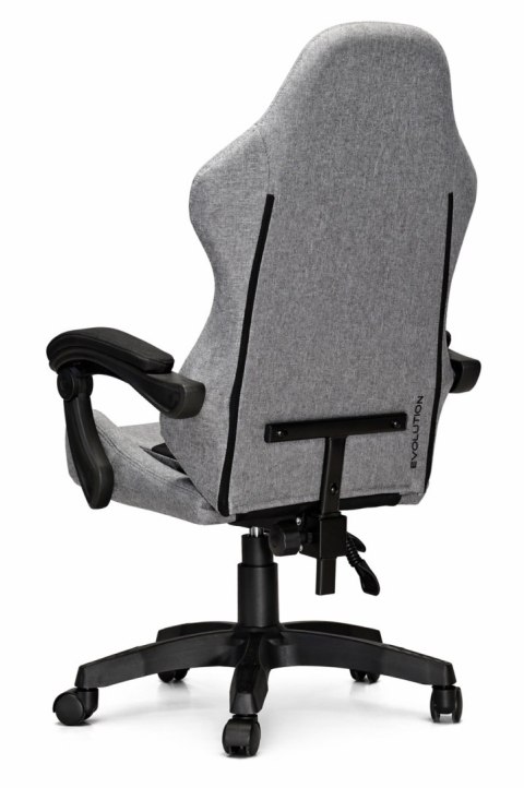 Prototype Fotel obrotowy gamingowy EVO FABRIC FULL GREY BLACK XL