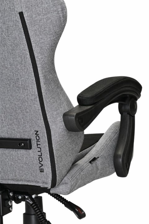 Prototype Fotel obrotowy gamingowy EVO FABRIC FULL GREY BLACK XL