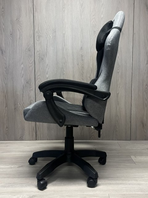 Prototype Fotel obrotowy gamingowy EVO FABRIC FULL GREY BLACK XL
