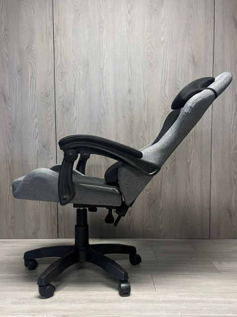Prototype Fotel obrotowy gamingowy EVO FABRIC FULL GREY BLACK XL